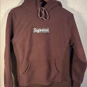 Vintage Chocolate Brown Hoodie NA